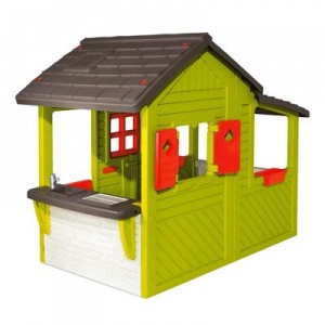 Игровой домик Smoby Садовый домик с кухней-барбекю и звонком (310300)