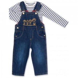 Набор детской одежды Aziz комбинезон синий джинсовый с регланом (015136-1B-blue)