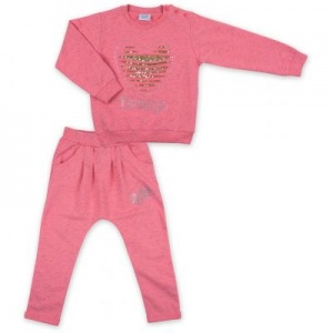 Набор детской одежды Breeze кофта и брюки персиковый меланж (8013-110G-peach)