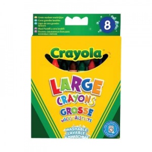 Набор для творчества Crayola 8 больших смываемых восковых мелков (878)