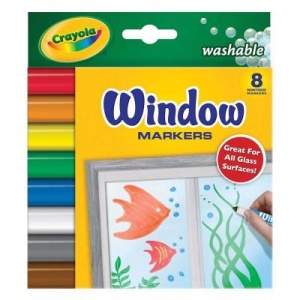 Набор для творчества Crayola 8 фломастеров для рисования на стекле (58-8165)
