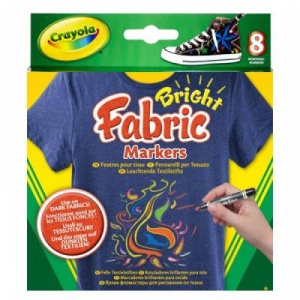 Набор для творчества Crayola 8 фломастеров для рисования на ткани (58-8176)