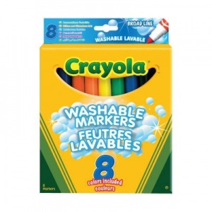 Набор для творчества Crayola 8 смываемых широких фломастеров (8328)