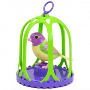 Интерактивная игрушка DIGIBIRDS Бриз в большой клетке (88024-3)