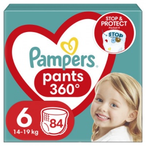 Підгузки Pampers трусики Pants Giant Розмір 6 (14-19 кг) 84 шт (8006540069530)