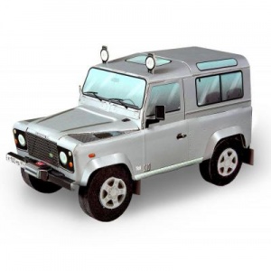 Сборная модель Умная бумага LandRover Defender 90 (металлик) серии Автомобили (146-03)