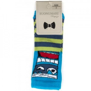 Шкарпетки дитячі BNM з монстриками (M0C0101-2063-3B-blue)