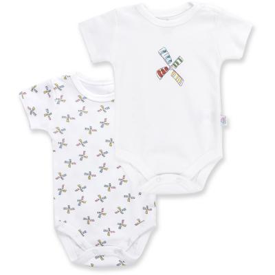 Боди Bibaby 2 шт с мельничкой (56326-74B-white)