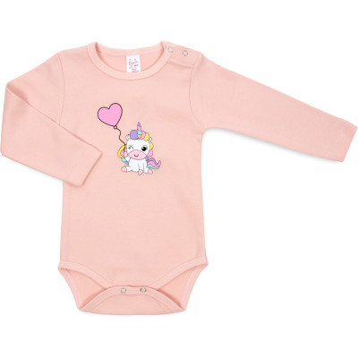 Боді дитяче Breeze з довгим рукавом (1027-80G-peach)