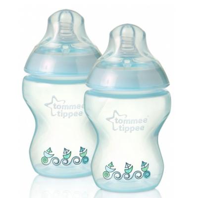 Бутылочка для кормления Tommee Tippee голубая 260 мл 2 шт (42252141-1)