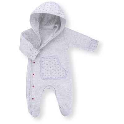 Человечек Bibaby на кнопочках с карманчиком (60186-56G-gray pink)