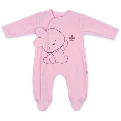 Человечек Bibaby велюровый с зайчиком (60078-62G-pink)