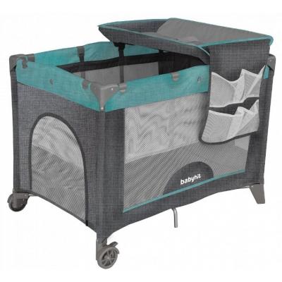 Детский манеж BabyHit H27-2A18 Grey с пеленальным столиком (71711)