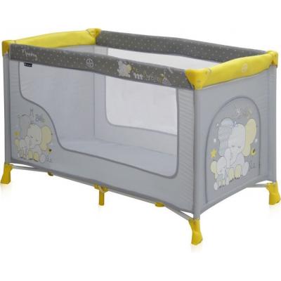 Детский манеж Bertoni/Lorelli Nanny 1L Yellow elephants (18193)