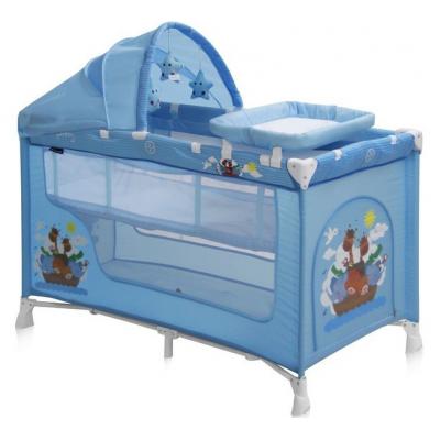Детский манеж Bertoni/Lorelli Nanny 2L+ Blue adventure (18200)