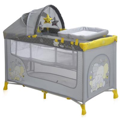 Детский манеж Bertoni/Lorelli Nanny 2L+ Yellow elephants (18201)