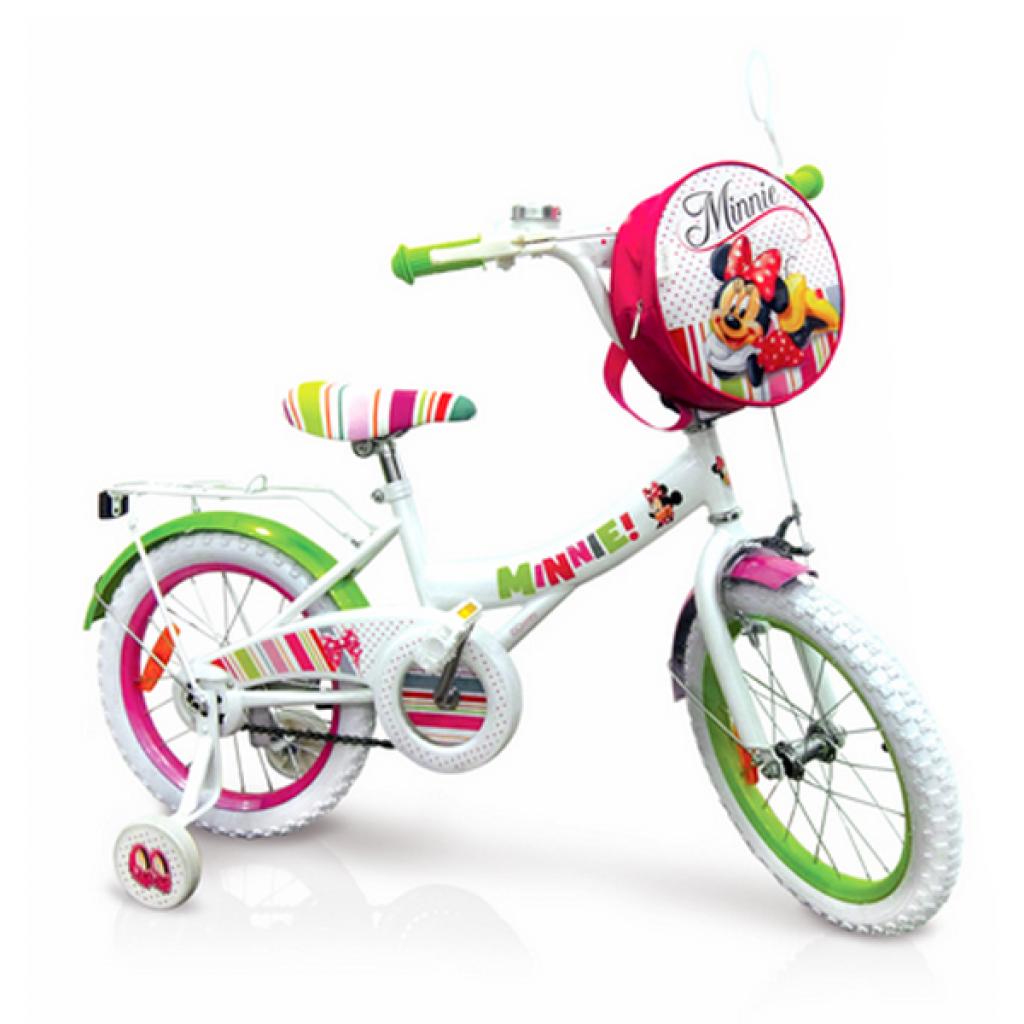 Детский велосипед Disney 14" Minnie Mouse со звонком и зеркалом (M1401)