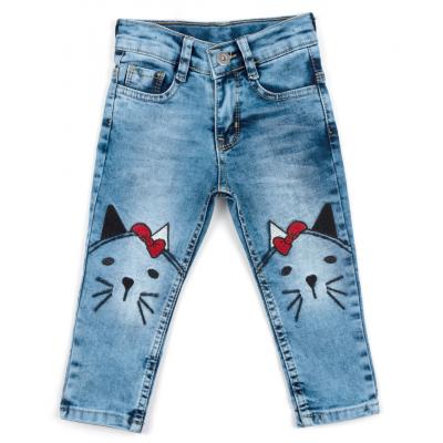 Джинсы Breeze с котиками (S-5005-98G-blue)