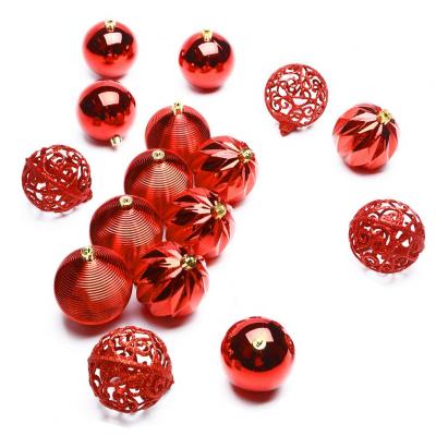 Елочная игрушка ColorWay Merry Christmas mix 16шт (8см) RED_OEM (CW-MCB816RED_OEM)