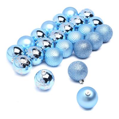 Елочная игрушка ColorWay Merry Christmas mix 24 шт (6 см) LIGHT BLUE (CW-MCB624LB)