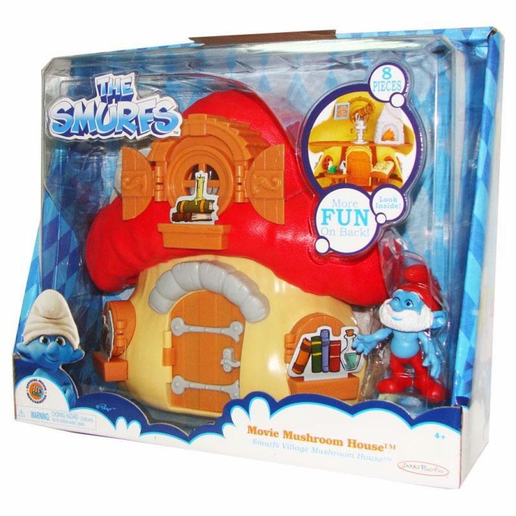 Фигурка The Smurfs Домик-гриб и Папа Смурф (53983)