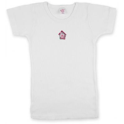 Футболка детская Aziz с домиком белая в комплекте с трусиками (008064-6G-white)