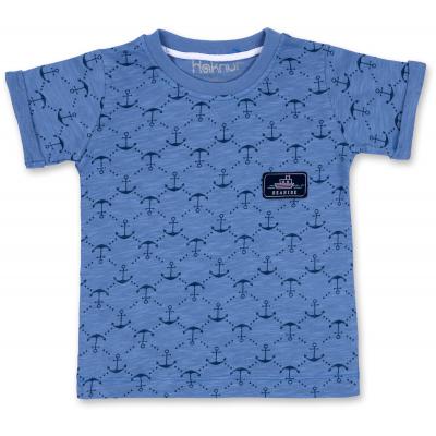 Футболка детская Haknur с якорями (5683-86B-indigo)