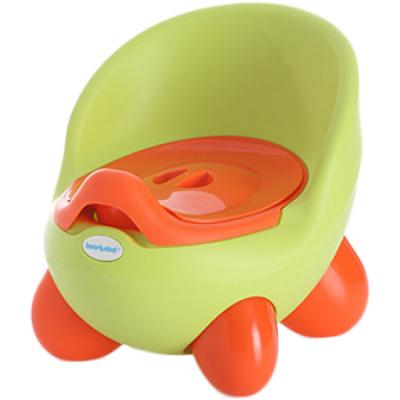 Горшок Babyhood Кью Кью зелёно-оранжевый (BH-105G)