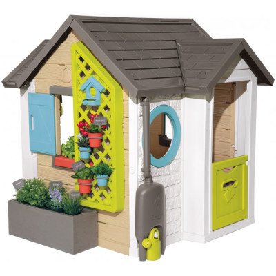 Ігровий будиночок Smoby Toys Садовий з кашпо і годівницею (810405)