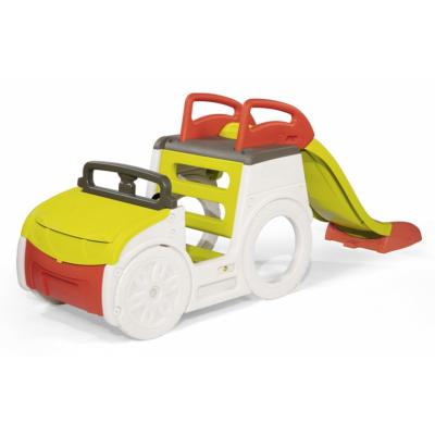 Ігровий майданчик Smoby Автомобіль мандрівника з гіркою і пісочницею зі звуковими еф (840205)