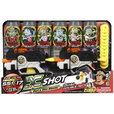 Игрушечное оружие Zuru X-Shot Бластер Dual Double 2 Зомби (01101Z)