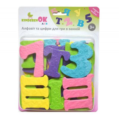 Игрушка для ванной KinderenOK Буквы и цифры (91113)