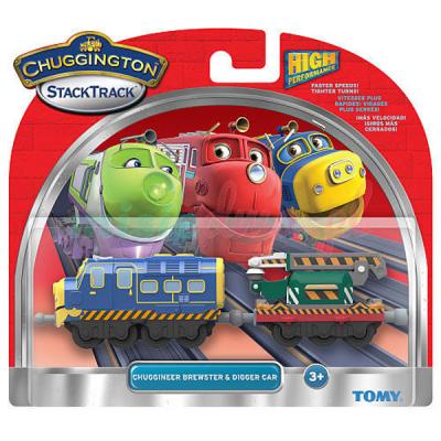 Интерактивная игрушка Tomy Chuggington Брюстер с вагоном-экскаватором (LC54125)