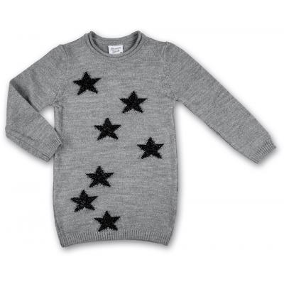 Кофта Breeze джемпер серый меланж со звездочками (T-104-98G-gray)