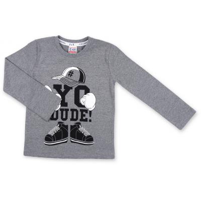 Кофта Breeze с рисунком кепки и кроссовок (8151-98/B-gray)