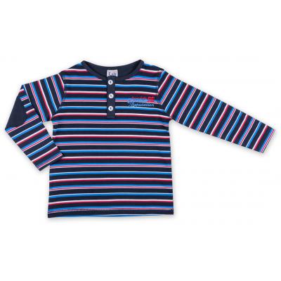 Кофта Breeze синяя с красным в полосочку (8107-92B-blue-red)