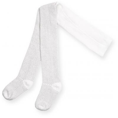 Колготки Bibaby для девочек в точечку белые (68001-86/G-white)