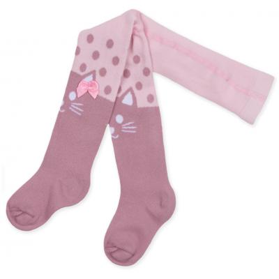 Колготки UCS SOCKS в горошек с бантиком (M0C0302-0899-NBG-pink)