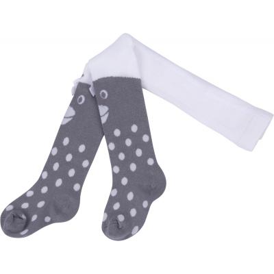 Колготки UCS SOCKS в горошек с бантиком (M0C0302-0899-NBG-white-grey)