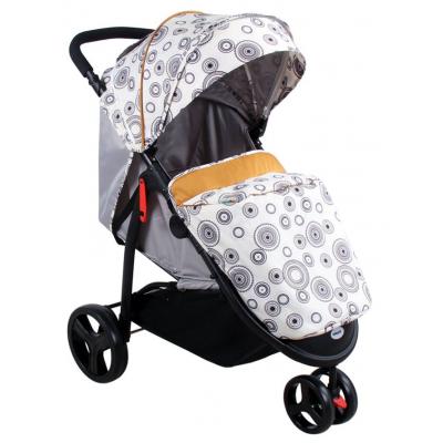 Коляска BabyHit Trinity Beige circles (14137)