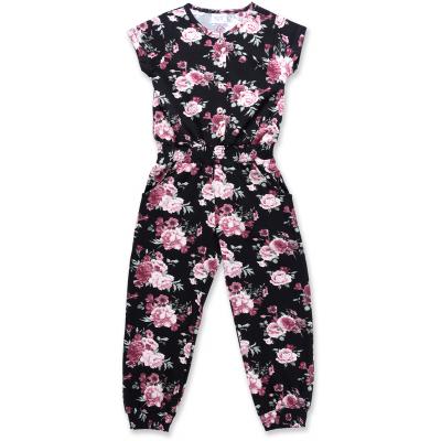 Комбинезон Breeze в цветочки (8904-134G-black)