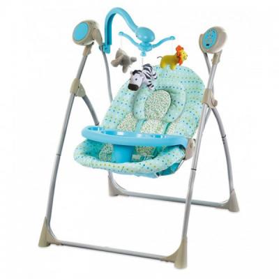 Кресло-качалка Alexis-Babymix SW102RC Blue с пультом ДУ (17341)