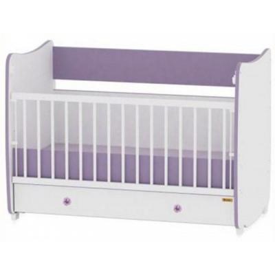 Кроватка Bertoni/Lorelli Dream New 120/60 с матрасом White/Violet (17651)