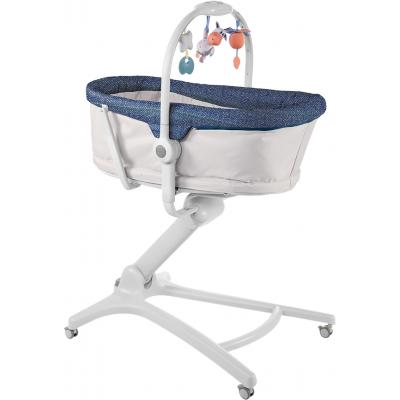 Кроватка Chicco Baby Hug 4в1 Серая с синим (79173.00)