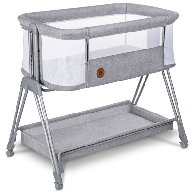 Ліжечко Lionelo приставне Luna Grey Concrete (LO-LUNA GREY CONCRETE)