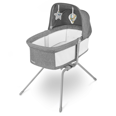 Ліжечко Lionelo приставне Malin Grey Stone (LO-MALIN GREY STONE)