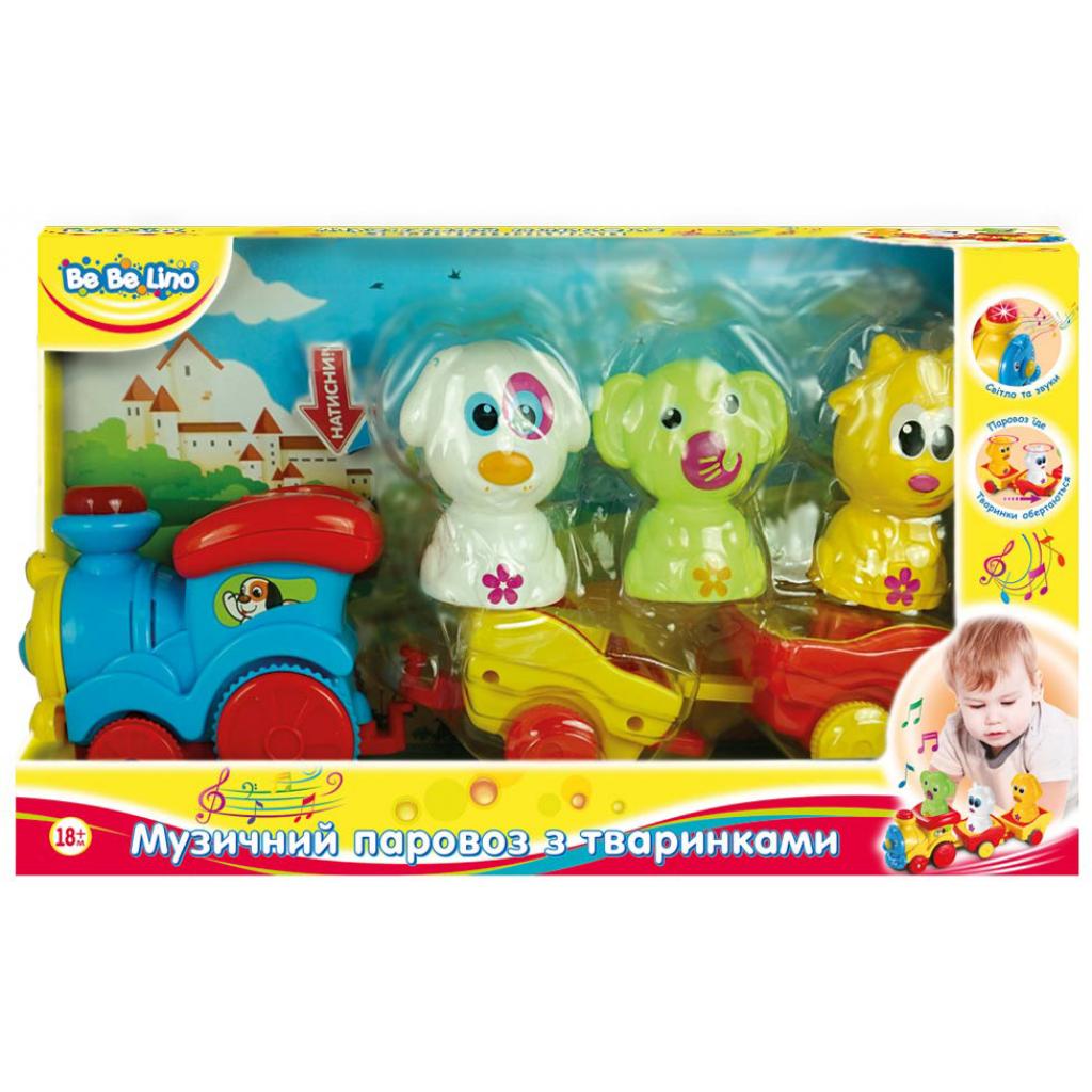 Музыкальная игрушка BeBeLino Паровозик с животными (57077-1)