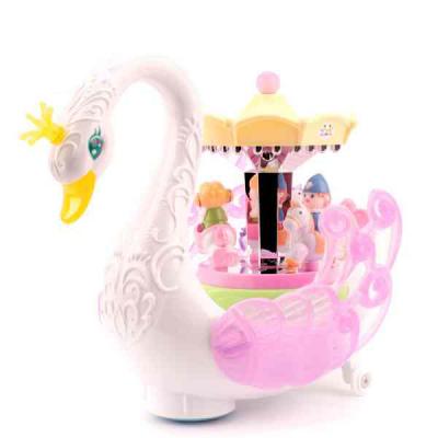 Музыкальная игрушка Huile Toys Лебедь-карусель (536)