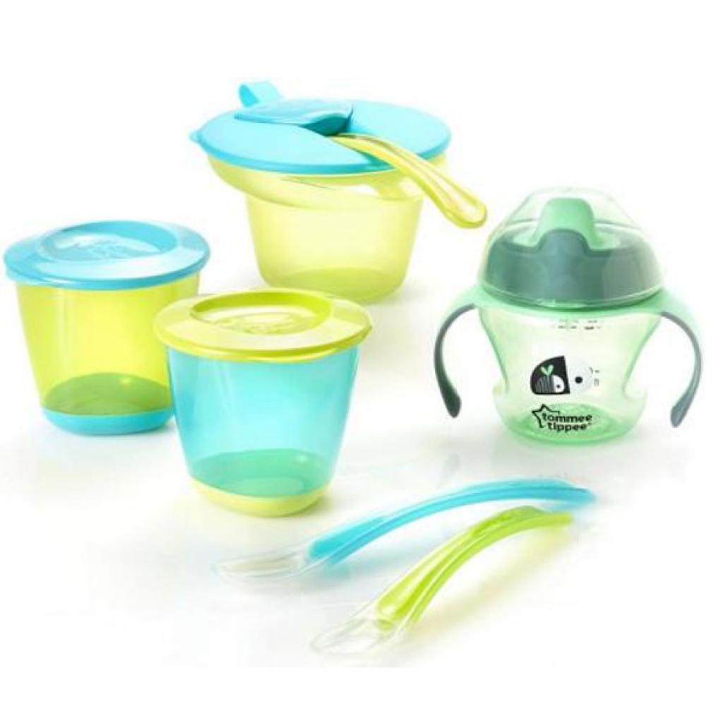 Набор детской посуды Tommee Tippee для первого прикорма для мальчиков от 4 мес (44673491)