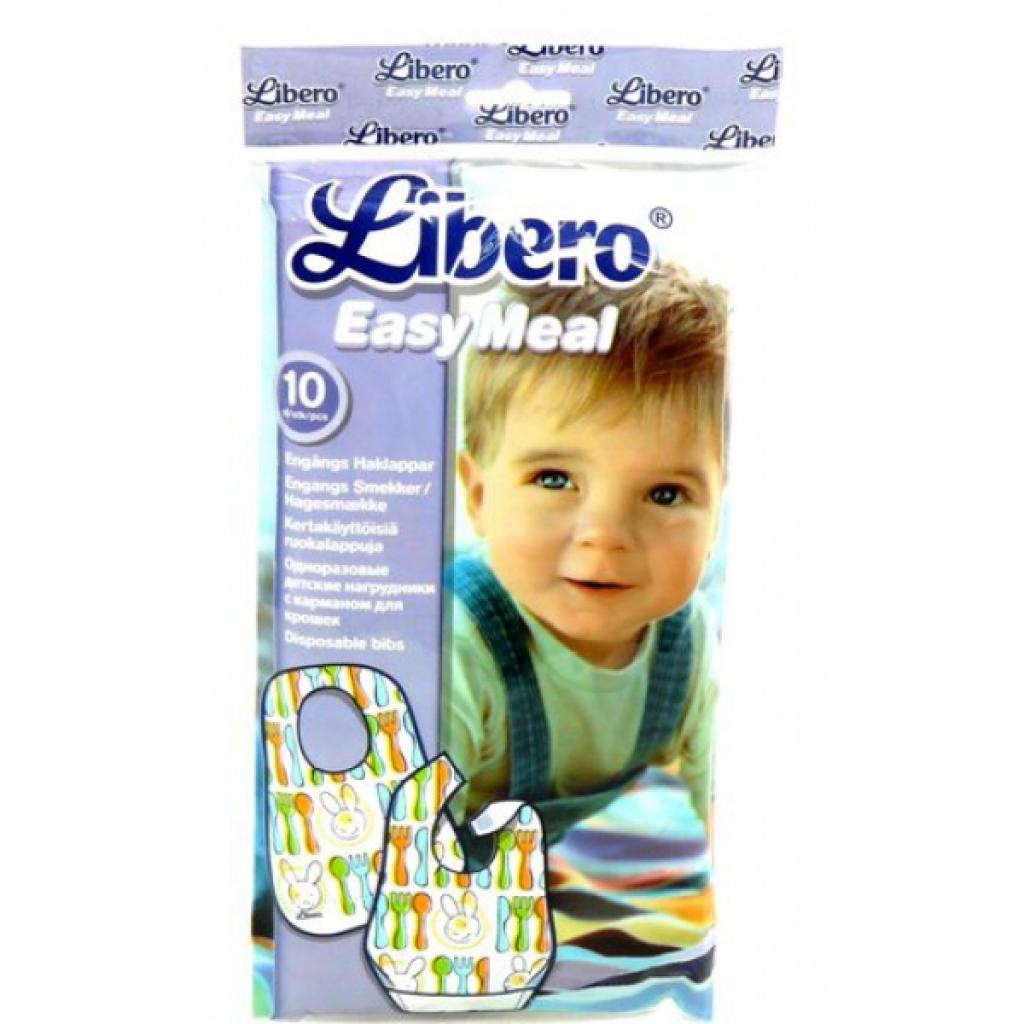 Нагрудничек Libero Easy Meal, упаковка 10 шт (7322540232172)
